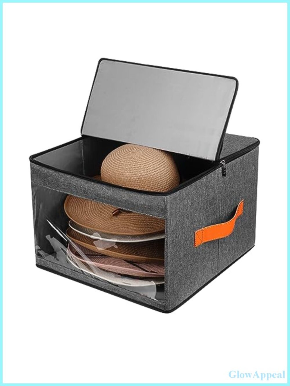 Hat Storage Box Organizer with Dustproof Lids